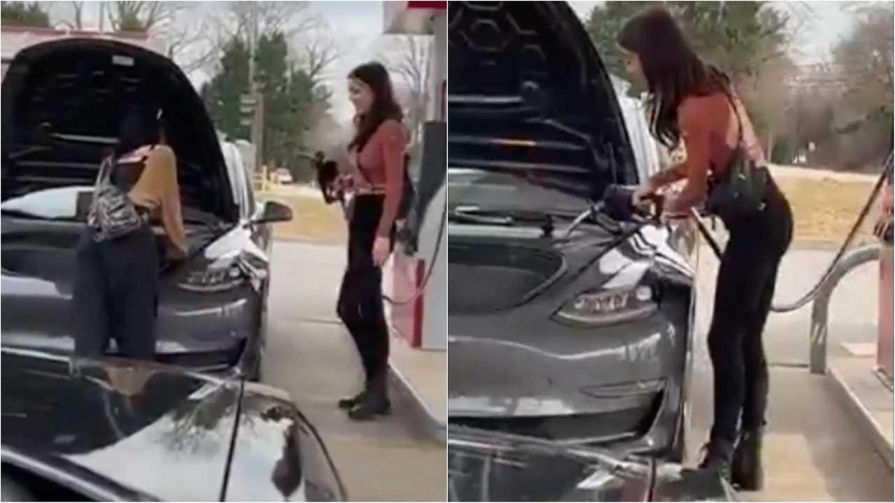 woman-driver-tries-to-fill-up-tesla-model-3-with-gasoline